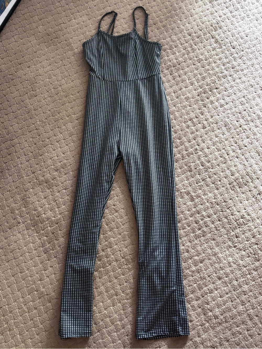 Urban Outfitters Black and White Checkered Jumpsuit